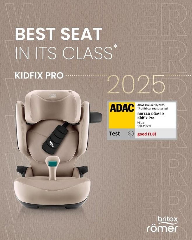 S radosťou sa s vami delíme o skvelú novinku! 🎉 Model KIDFIX PRO získal titul Víťaz testu v najnovšom teste ADAC 🏆 S...